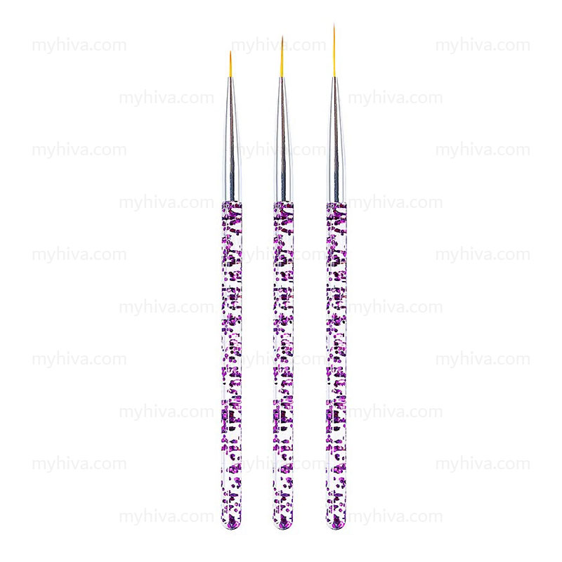 قلم طراحی  ناخن پک سه عددی 